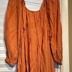 Listicle Terracotta Long Sleeve Top